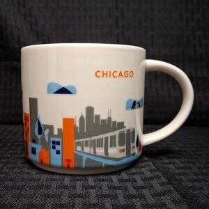 Starbucks Chicago You Are Here Series Collection 14oz Coffee Mug 2013 EUC